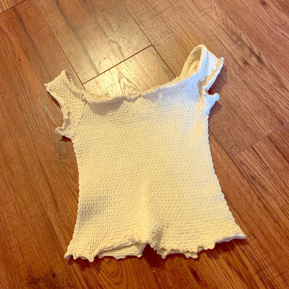 Free People Smocked Crop Top